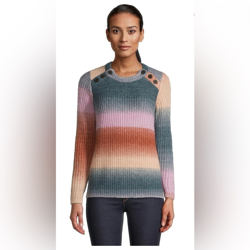 Madewell Poconos Space-Dye Button-Shoulder Sweater
SzXs-oversized -EUC!!!🍂​